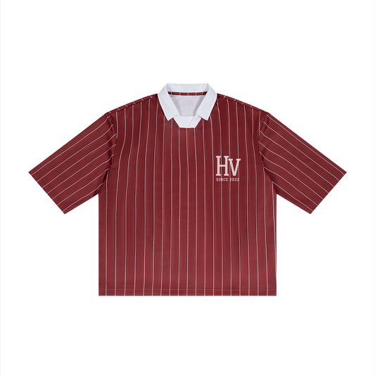 Unisex Pinstripe Collared Soccer Jersey