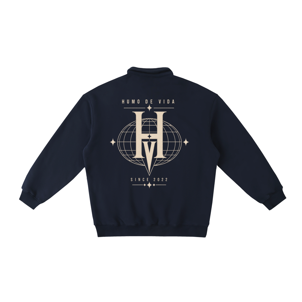 Heavyweight Polo-Collar Sweatshirt
