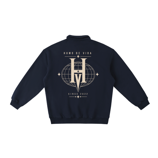 Heavyweight Polo-Collar Sweatshirt