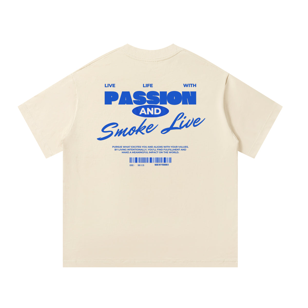 Humo de Vida Oversized Tee — Tonos Pastel