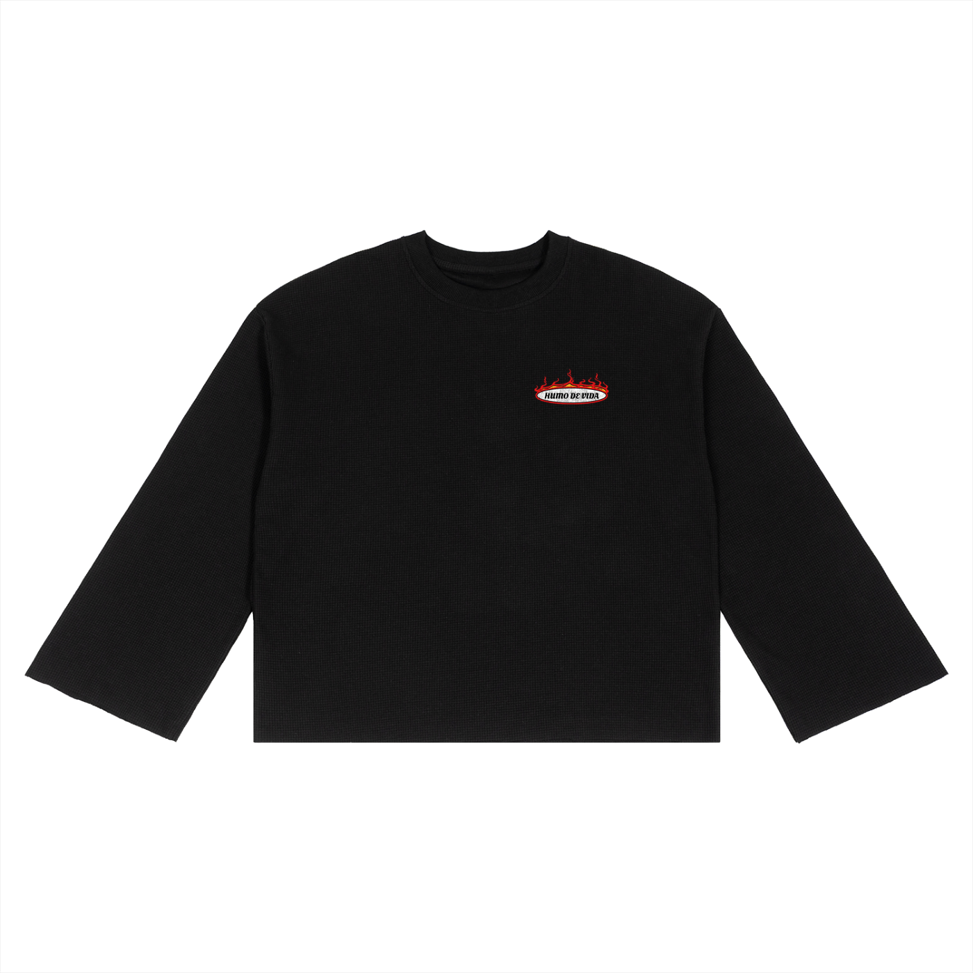 Unisex Waffle Raw Edge T-Shirt