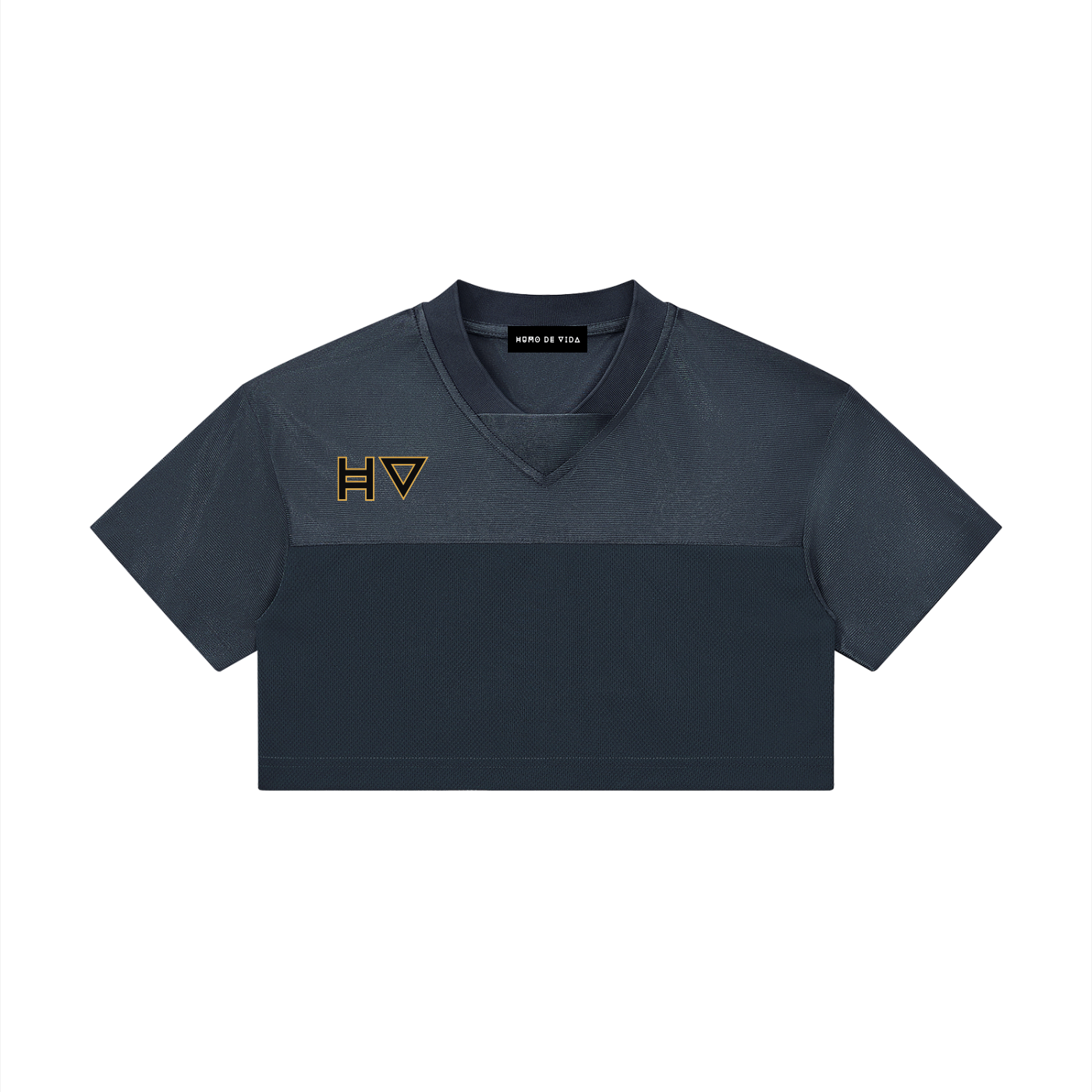 Women’s Cropped Paneled V-Neck Jersey