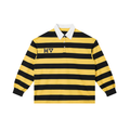 Color Block Stripe Polo Shirt