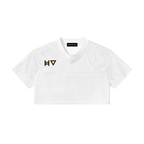 Women’s Cropped Paneled V-Neck Jersey