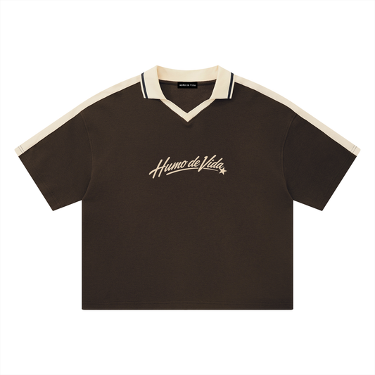 Unisex Color Block Polo Shirt