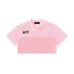 Women’s Cropped Paneled V-Neck Jersey