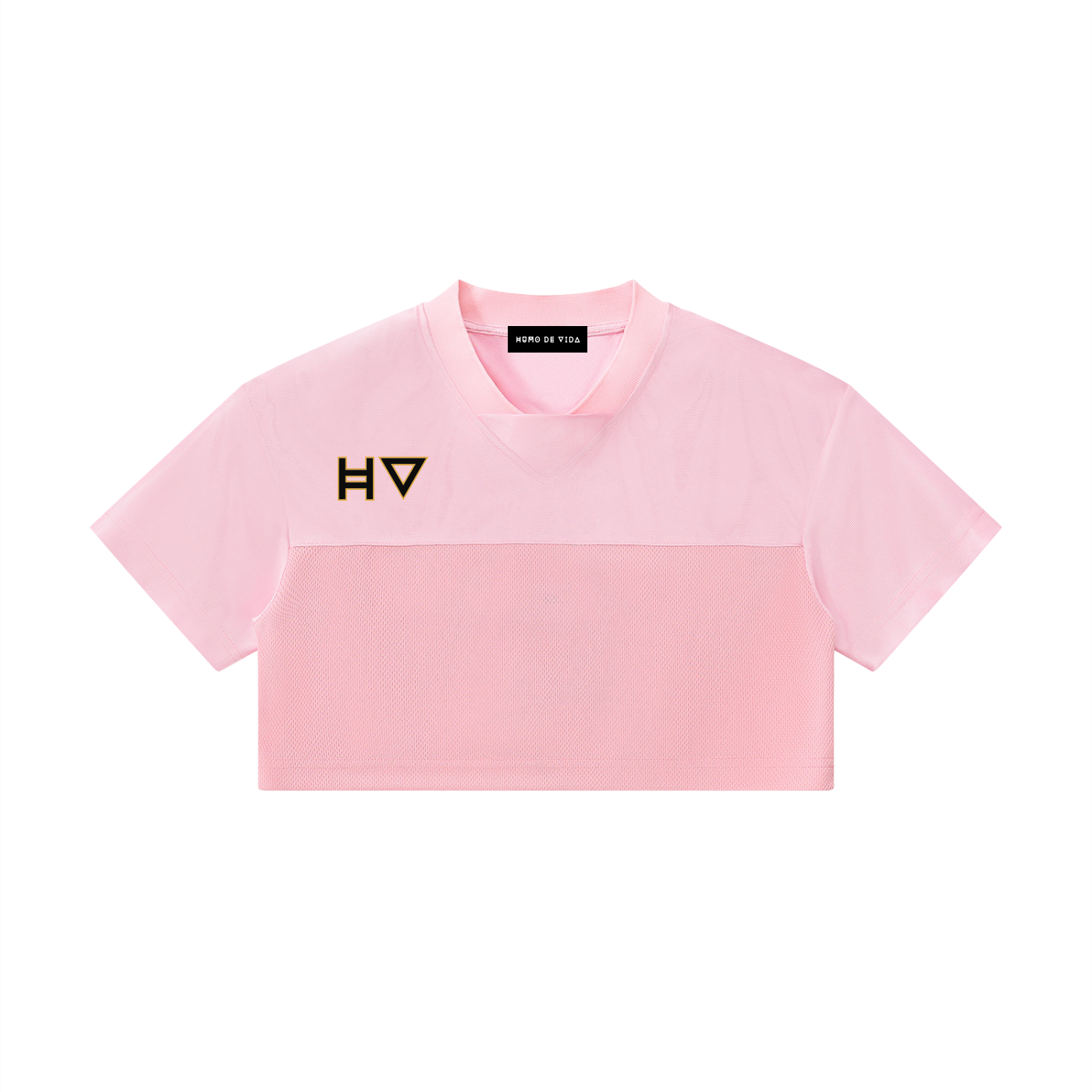 Women’s Cropped Paneled V-Neck Jersey