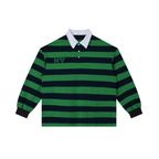 Color Block Stripe Polo Shirt