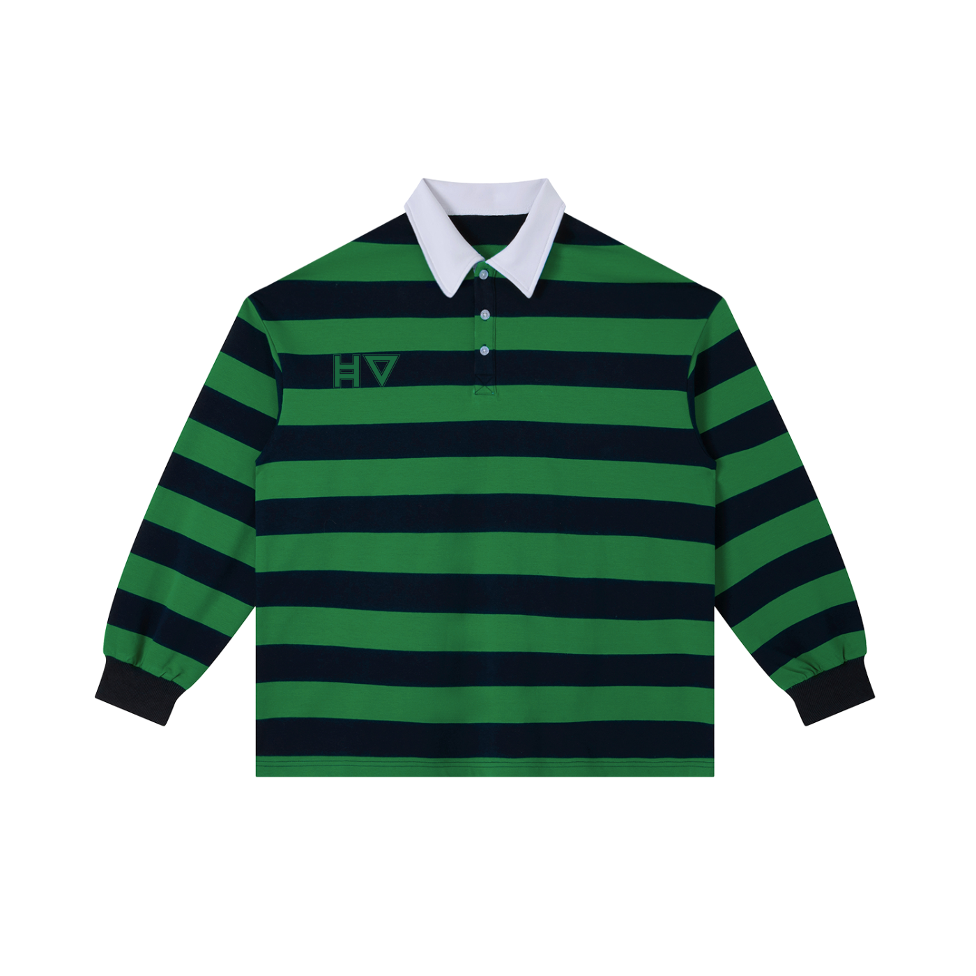 Color Block Stripe Polo Shirt