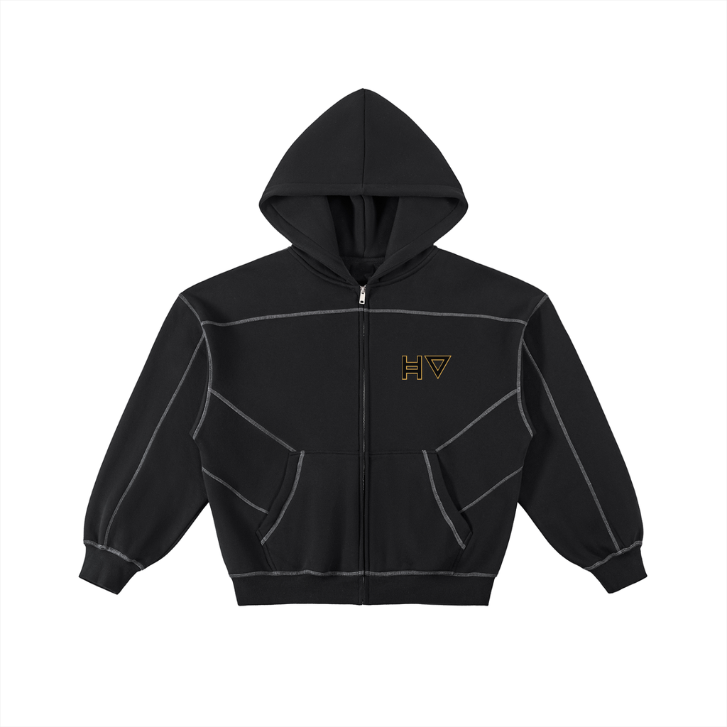 Contrast-Stitched Fleece Sweatpants