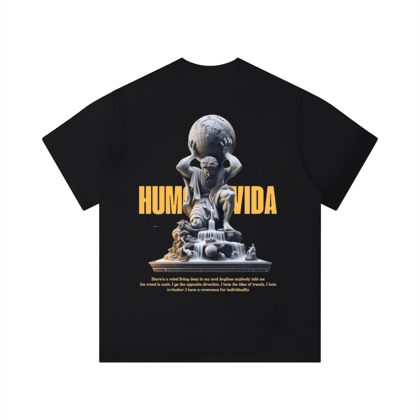 Unisex Solid Color Boxy T-Shirt