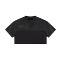 Women’s Cropped Paneled V-Neck Jersey