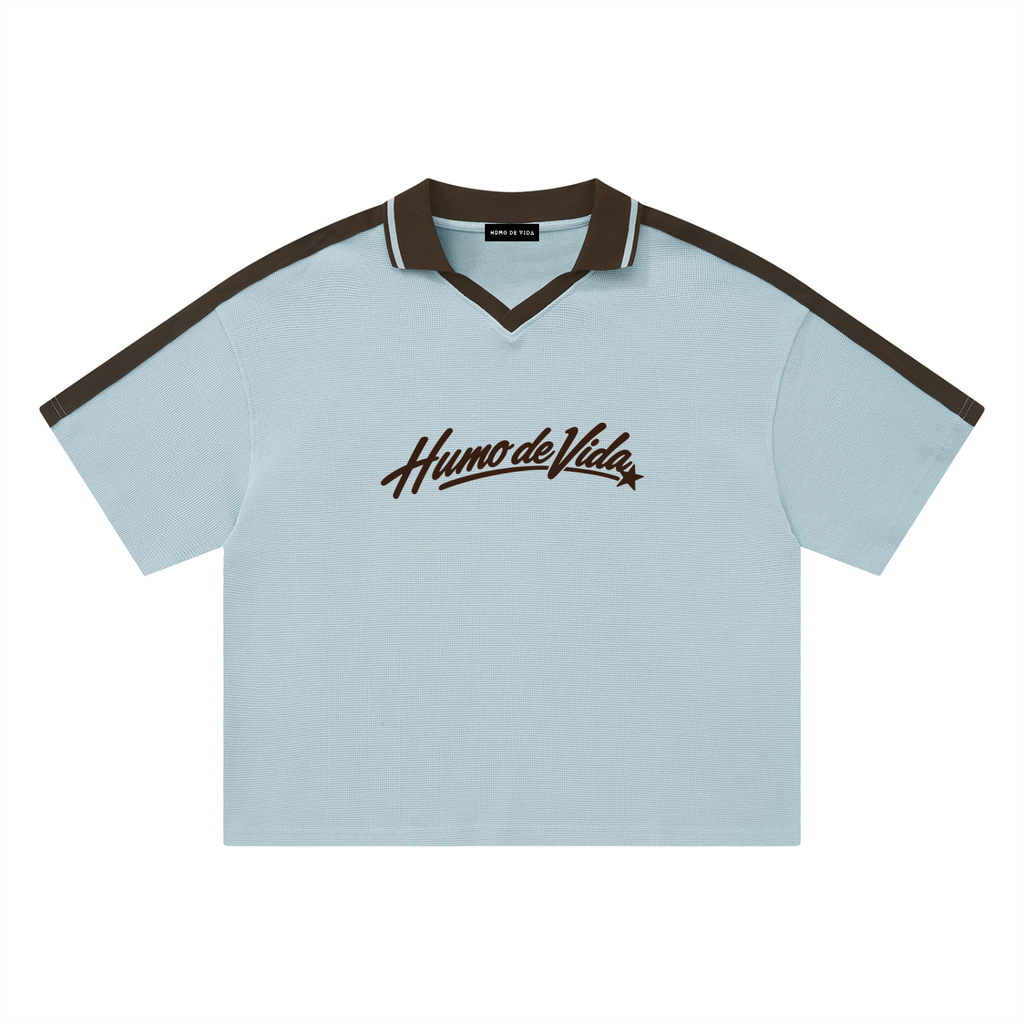 Unisex Color Block Polo Shirt