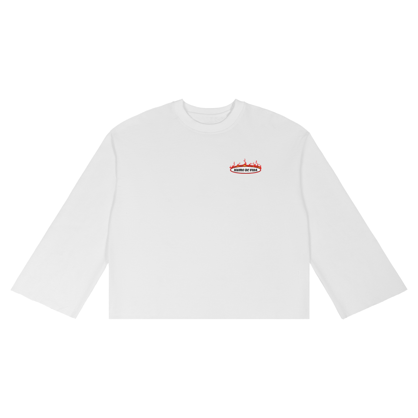 Unisex Waffle Raw Edge T-Shirt