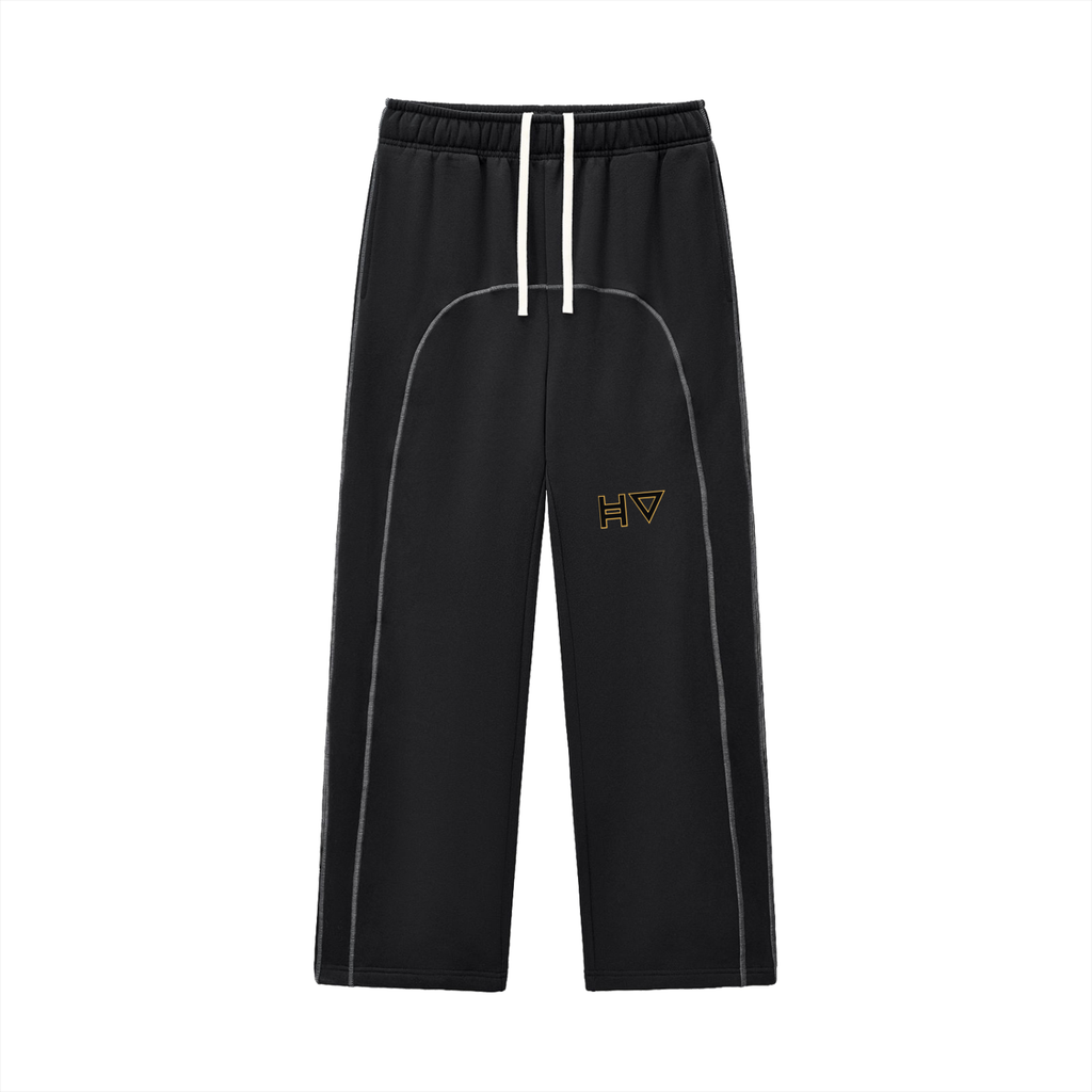 Contrast-Stitched Fleece Sweatpants