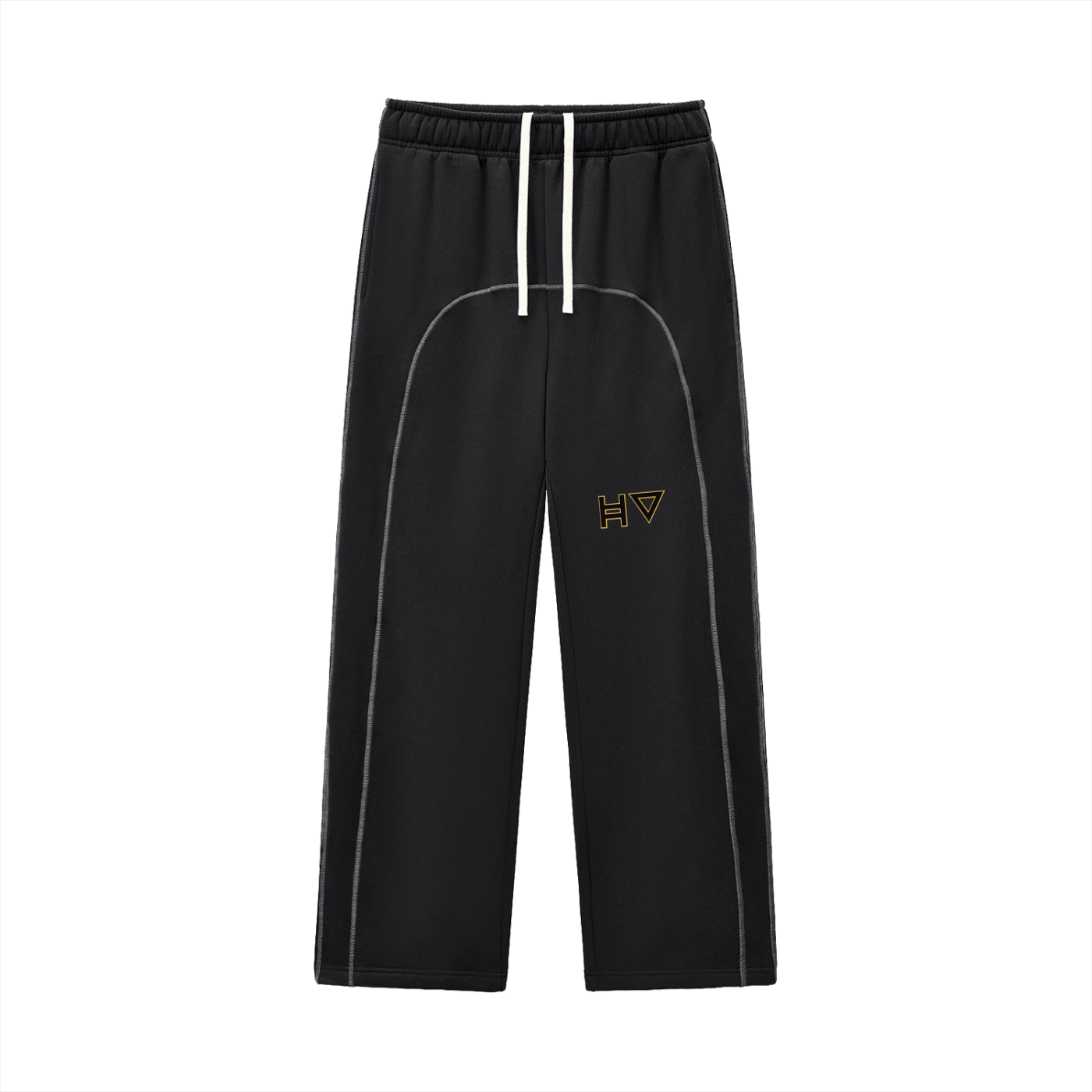 Contrast-Stitched Fleece Sweatpants