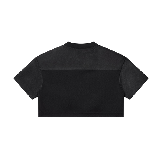 Women’s Cropped Paneled V-Neck Jersey
